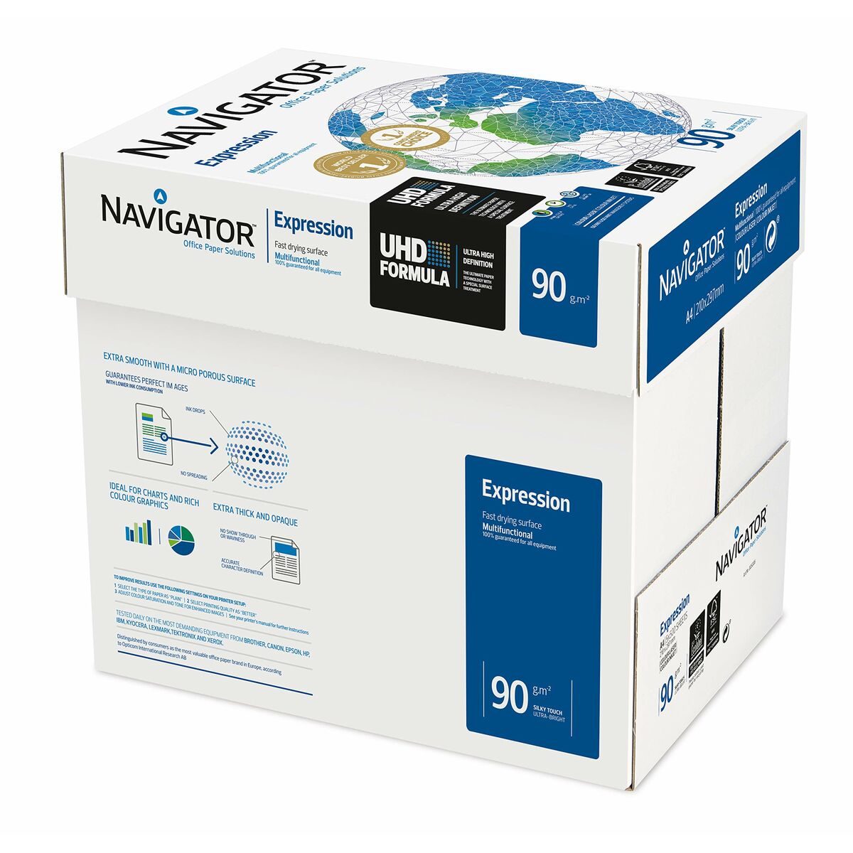 Printerpapir Navigator Expression Hvid A4 5 Dele